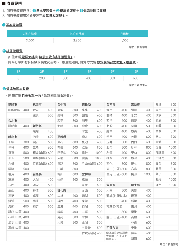 Flexispot 蔚藍星球 非北北基桃組裝費 - Bestmade 人學院