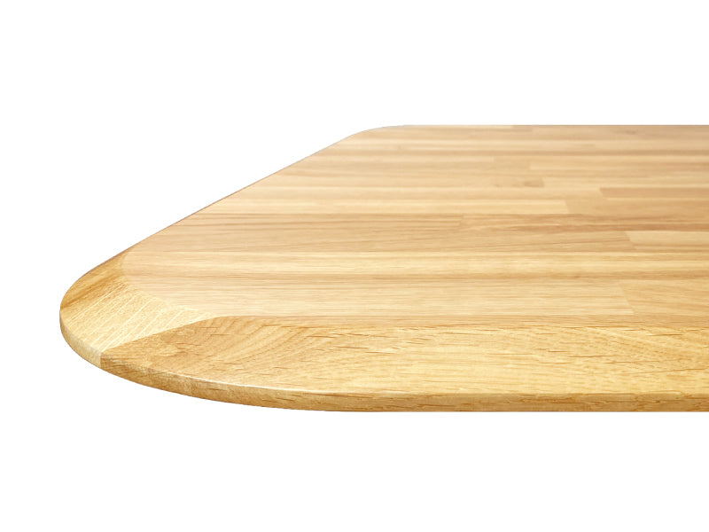 原木桌板 橡木集成 > 梯形圓角